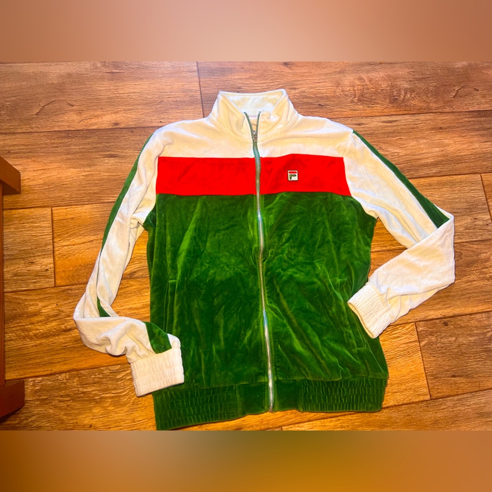 Fila Brice Velour Jacket- Mens size Large
